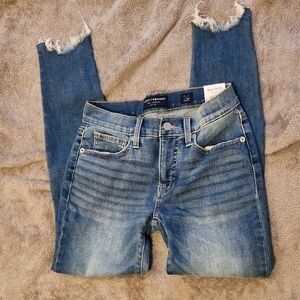 NWT Women's Lucky Brand Ankle Skinny Jeans Size 0/25